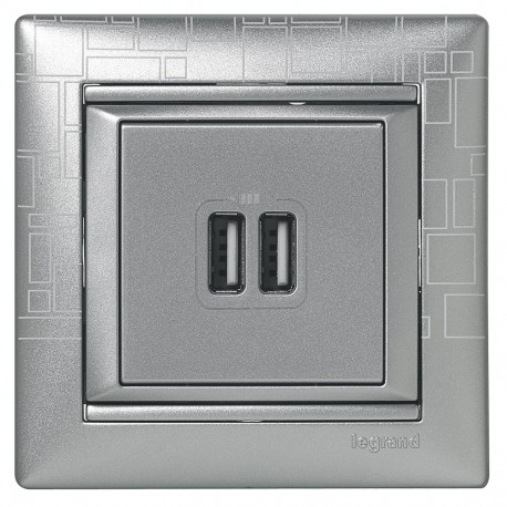 Legrand 770270 VL-BASE USB A+2.4 A/5V ALUM