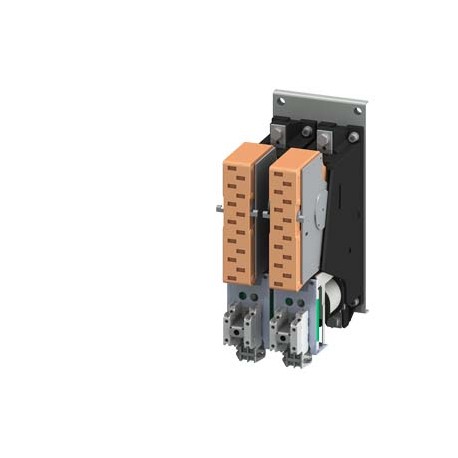 Siemens 3TC7814-0EM Contactor, size 12, 2-pole, DC-3 and 5, 400 A Auxiliary switch 4 NO+4 NC 220V DC DC oper..