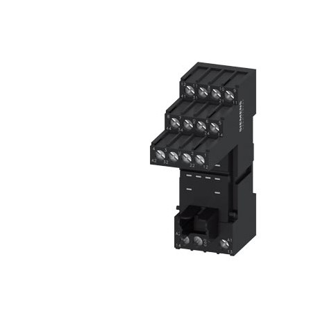 Siemens LZS:PT78742 Plug-in socket for PT relay 4 changeover contacts with logic isolation screw terminal
