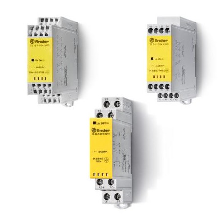 Finder 7S1482304220PAS Series 7S Relay module with forcibly guided contacts 6 A