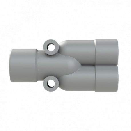 Thomas-and-betts SVYD-100707GT THOMAS AND BETTS Y-CONN 1PC 2XNW7,NW10 PA6 IP66 GRY