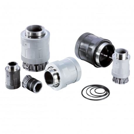 Thomas-and-betts NKNH-M638-14 THOMAS AND BETTS FTNG STR M63 NW48 PA6/BR IP69 BLK