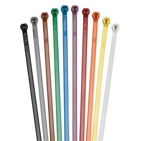 Thomas-and-betts TY25M THOMAS AND BETTS CABLE TIE 50LB 7IN NATURAL NYLON