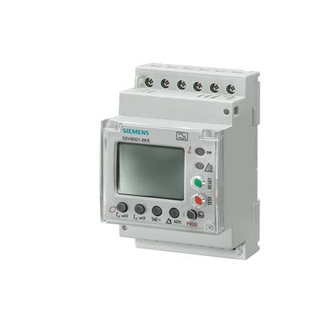 Siemens 5SV8001-6KK Differential current monitoring device Digital, Type A IDN 0.03 A 30 A 0.02 10 sec. (INS..