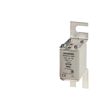SIEMENS 3NE8021-3MK 3NE8021-3MK SIEMENS SITOR fuse link, with Bolt-on links, NH00, In: 100 A, gR, Un AC: 690 V, Un DC: 440 V, fr..