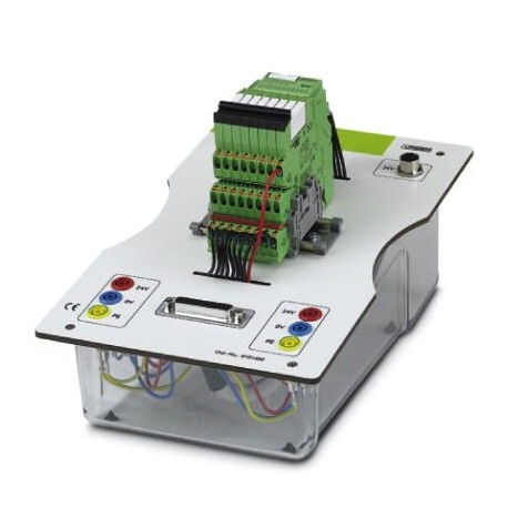 Phoenix contact EDU PLC CB 01 The PLC logic trainer is an Eduline training board for the preparation..