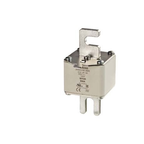 SIEMENS 3NE8234-3MK 3NE8234-3MK SIEMENS SITOR fuse link, with slotted blade contacts, NH1, In: 500 A, aR, Un AC: 690 V, Un DC: 4..