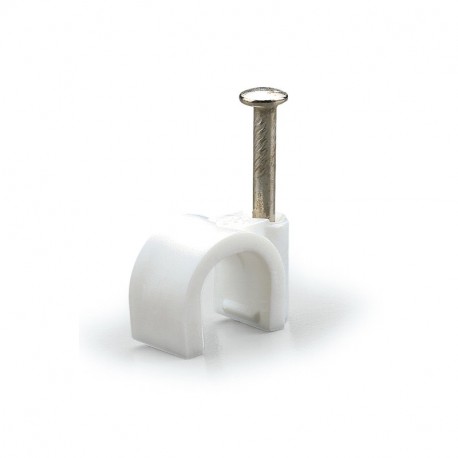 SCAME 830.30/7 830.30/7 SCAME ROUND CABLE CLIP D.7 WHITE