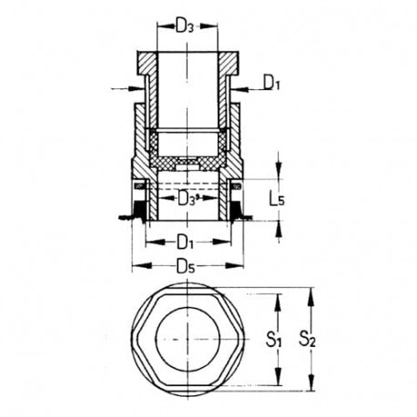 ABB 4TBO851046C0100 4TBO851046C0100 ABB PG16 cable seal for JB6