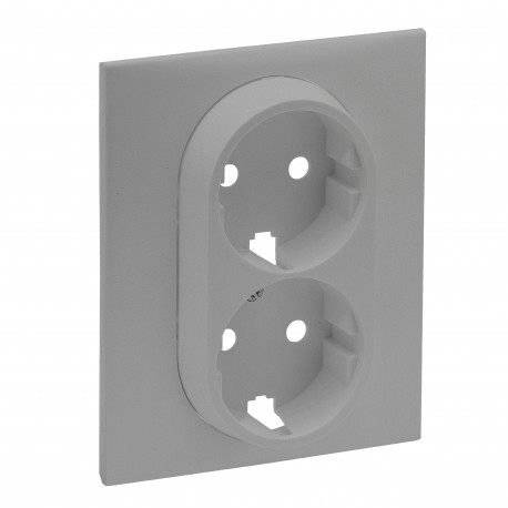 Legrand 864322 NS-FRONTAL BASE 2X2P+T ALUM