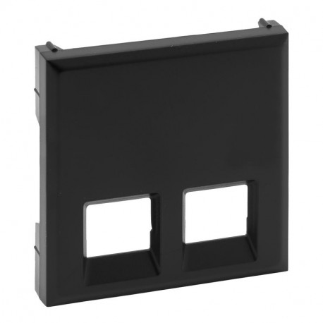 Legrand 864543 NS-FRONTAL DOUBLE BASE RJ45NEGR
