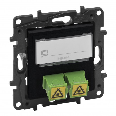 Legrand 864544 NS-FRONTAL BASE FIBRA NEGR