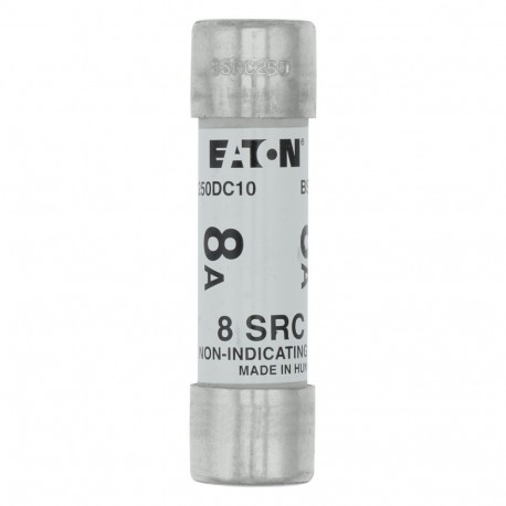 Eaton-moeller 8Amp 250V dc TRACTION FUSE EATON ELECTRIC Fuse-link, high speed, 8 A, DC 250 V, 21 x 76 mm, BS