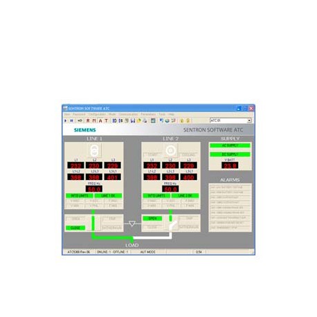 Siemens 3KC9000-8TL70 SENTRON Software ATC for transfer control device incl. connecting cables from control ..