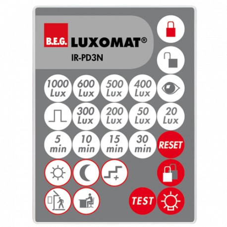 Beg-luxomat 92105 LUXOMAT Remote Control IR-PD3N