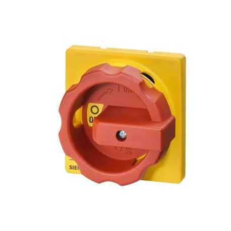 SIEMENS 3LD9224-3B 3LD9224-3B SIEMENS rot. operator, selector switch red/yellow, for four-hole/ front mounting, for 25 A and 32..