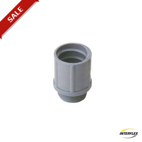 Interflex 922505 HELICON CONNECTOR M25 FOR CONDUIT No 16 GREY PA