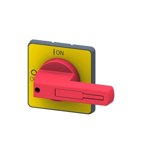 SIEMENS 3LD9243-3B 3LD9243-3B SIEMENS rotary operating mechanism, actuating lever Red / yellow, for four-hole Front mounting, A..