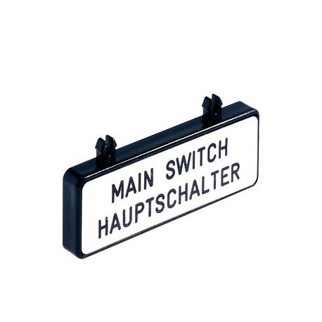 SIEMENS 3LD9286-1A 3LD9286-1A SIEMENS extra rating plate, German/English, 47 mm x 17 mm, accessory for main and emergency switc..