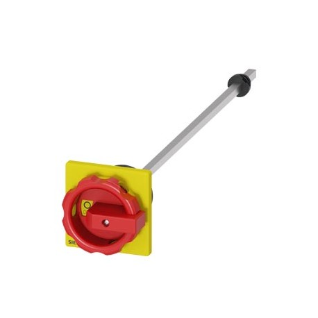 SIEMENS 3LD9344-3CA 3LD9344-3CA SIEMENS Door-coupling rotary operating mechanism red / yellow 66x66 mm, Front plate mounting Cen..