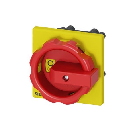 SIEMENS 3LD9344-5C 3LD9344-5C SIEMENS rotary operating mechanism, red / yellow 66x66 mm Front plate mounting Central hole mount..