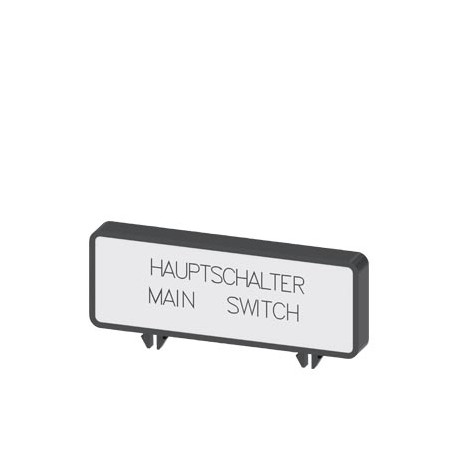 SIEMENS 3LD9346-1A 3LD9346-1A SIEMENS additional label, German/English "Hauptschalter/Main Switch" , accessories for 3LD3 switc..