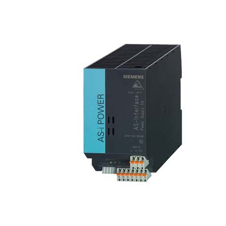 Siemens 3RX9502-0BA00 AS-i Power 5A 120 V/230 V AC AS-Interface power supply unit, IP20 IN: 120 V / 230 V AC..