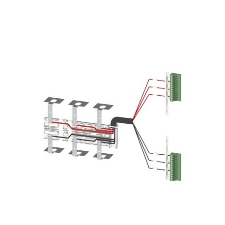 SIEMENS 3KC9822-3 3KC9822-3 SIEMENS Accessory for 3KC8 Auxiliary conductor terminals, kit for connection at the bottom 3-pole ..