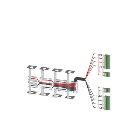 SIEMENS 3KC9830-3 3KC9830-3 SIEMENS Accessory for 3KC8 Power supply cable for connection at the bottom 4-pole for 630 A contai..