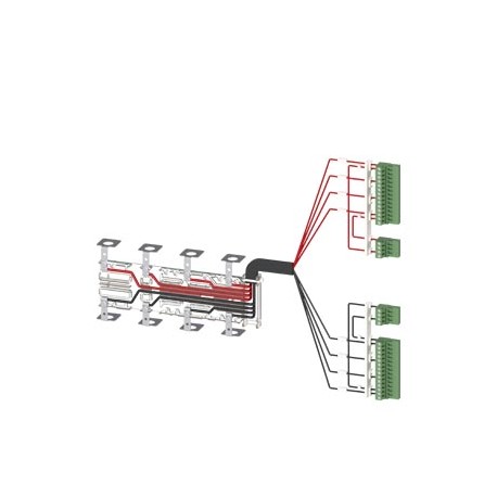 SIEMENS 3KC9831-1 3KC9831-1 SIEMENS Accessory for 3KC8 Power supply cable for connection at the top 4-pole for 250 A contains ..