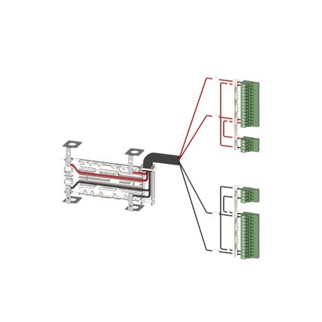 SIEMENS 3KC9834-2 3KC9834-2 SIEMENS Accessory for 3KC8 Power supply cable for connection at the top 2-pole for 400 A for 3-pol..