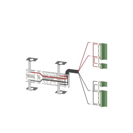 SIEMENS 3KC9834-3 3KC9834-3 SIEMENS Accessory for 3KC8 Power supply cable for connection at the top 2-pole for 630 A for 3-pol..