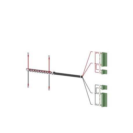 SIEMENS 3KC9834-6 3KC9834-6 SIEMENS Accessory for 3KC8 Power supply cable for connection at the top 2-pole for 1600 A for 3-po..