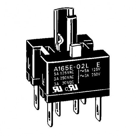 OMRON A165E-02 A165E-02 A16E3002C A165E02 OMRON Block contacts A165E 2 NC