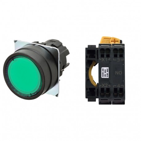 Omron A22NL-BNM-TGA-P100-GC A22NLBNMTGAP100GC OMRON Push-button A22NL Ø22, plastic, enrrasado, momentane..