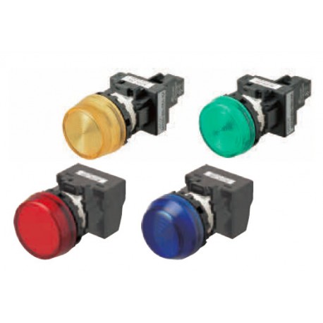 OMRON M22N-BN-TAA-AE M22N-BN-TAA-AE A2260025D M22NBNTAAAE OMRON Indicator M22N, flush, BLUE, BLUE LED 200/240 VAC