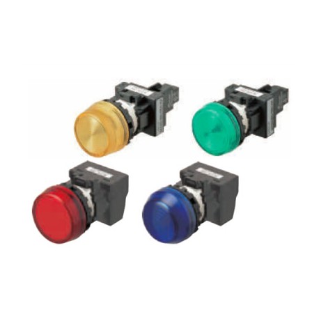 Omron M22N-BC-TYA-YC 660935 OMRON M22N flush marker indicator, YELLOW, YELLOW LED 24VAC/DC