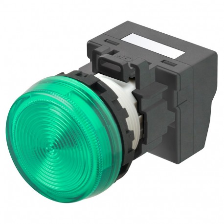 Omron M22N-BN-TGA-GC-P 672611 OMRON Flush M22N indicator, GREEN, GREEN LED 24VAC/DC Push-in+
