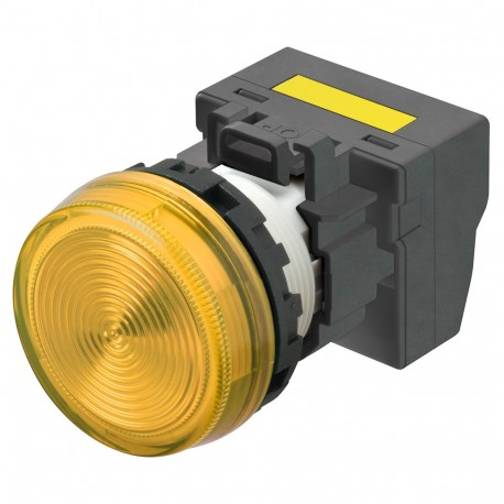Omron M22N-BN-TYA-YE-P 672609 OMRON M22N flush indicator, YELLOW, YELLOW LED 200/240 VAC Push-in+