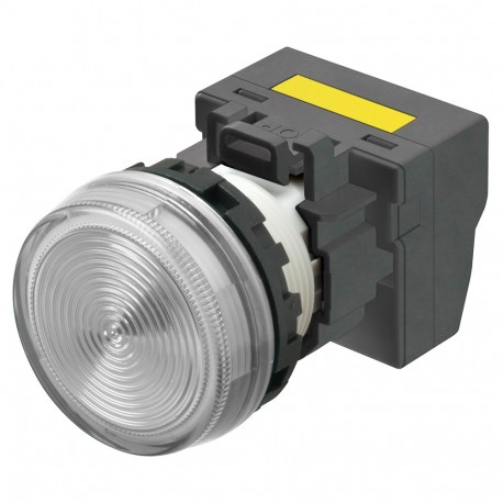 Omron M22N-BN-TWA-WE-P 672603 OMRON M22N Flush Indicator, WHITE, WHITE LED 200/240 VAC Push-in+