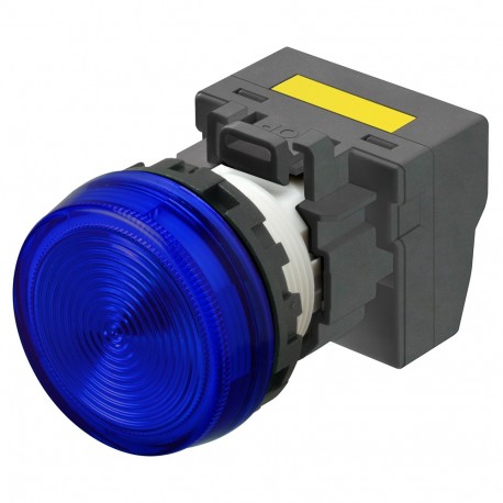 Omron M22N-BN-TAA-AE-P M22NBNTAAAEP OMRON Indicator M22N, flush, BLUE, BLUE LED 200/240 VAC Push-in+