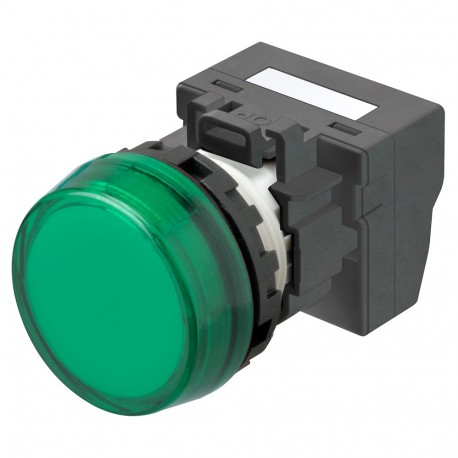 Omron M22N-BC-TGA-GC-P 672578 OMRON M22N flush marker indicator, GREEN, GREEN LED 24VAC/DC Push-in+