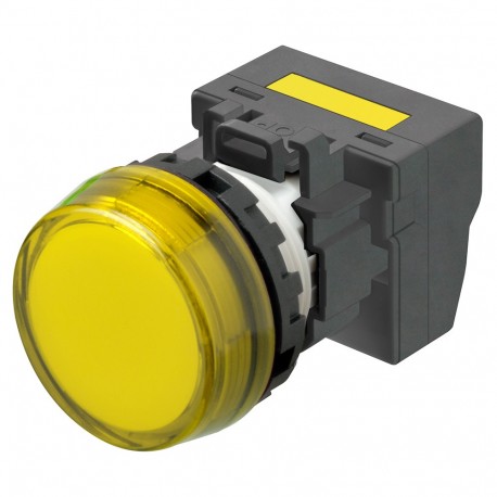 Omron M22N-BC-TYA-YE-P 672598 OMRON M22N flush marker indicator, YELLOW, YELLOW LED 200/240 VAC Push-in+