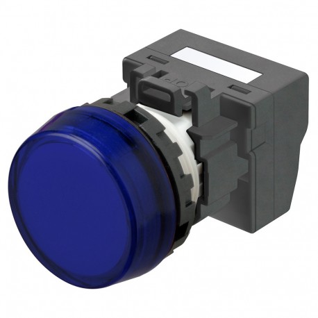 Omron M22N-BC-TAA-AC-P M22NBCTAAACP OMRON Indicator M22N flush rotulable, BLUE, LED BLUE 24VAC/DC Push-i..