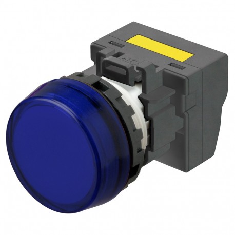 Omron M22N-BC-TAA-AE-P M22NBCTAAAEP OMRON Indicator M22N flush rotulable, BLUE, BLUE LED 200/240 VAC Pus..