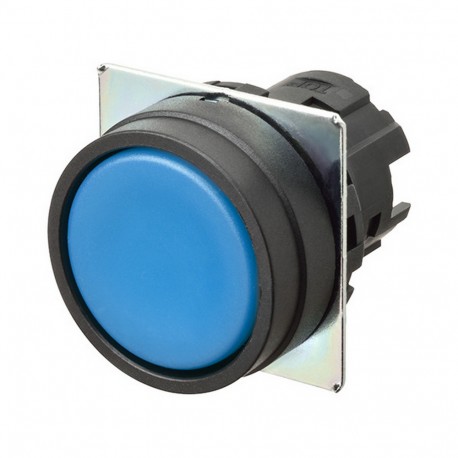 Omron A22NZ-BNM-NAA 662116 OMRON Pulsa.22mm, Plastic, flush, MOMENTARY, Opaque BLUE