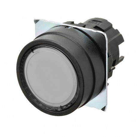 Omron A22NZ-BNM-TWA 663647 OMRON Pulsa.22mm, Plastic, FLUSH, MOMENTARY, Transp.BLANCO, LIGHTING