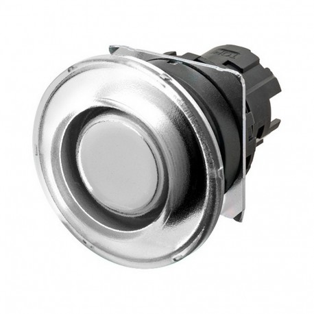 Omron A22NZ-BMM-TWA 662589 OMRON Pulsa.22mm, Plastic, SETA, MOMENTANEO, Transp.BLANCO, LIGHTING