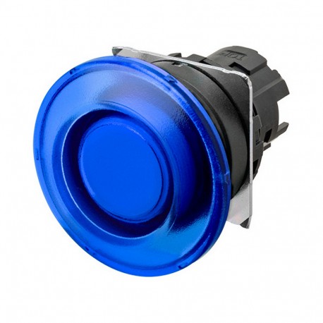 Omron A22NZ-BMM-TAA 662126 OMRON Pulsa.22mm, Plastic, SETA, MOMENTANEO, Transp.AZUL, LIGHTING