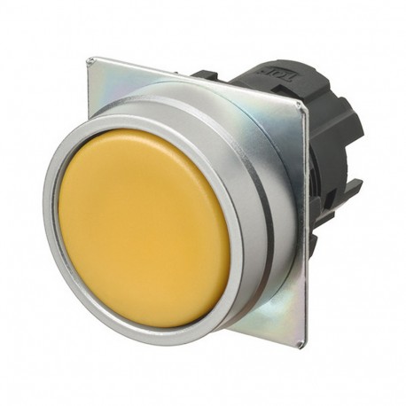 Omron A22NZ-MNM-NYA A22NZMNMNYA OMRON Press.22mm, Metal, FLUSH, MOMENTANEO, Opaque YELLOW